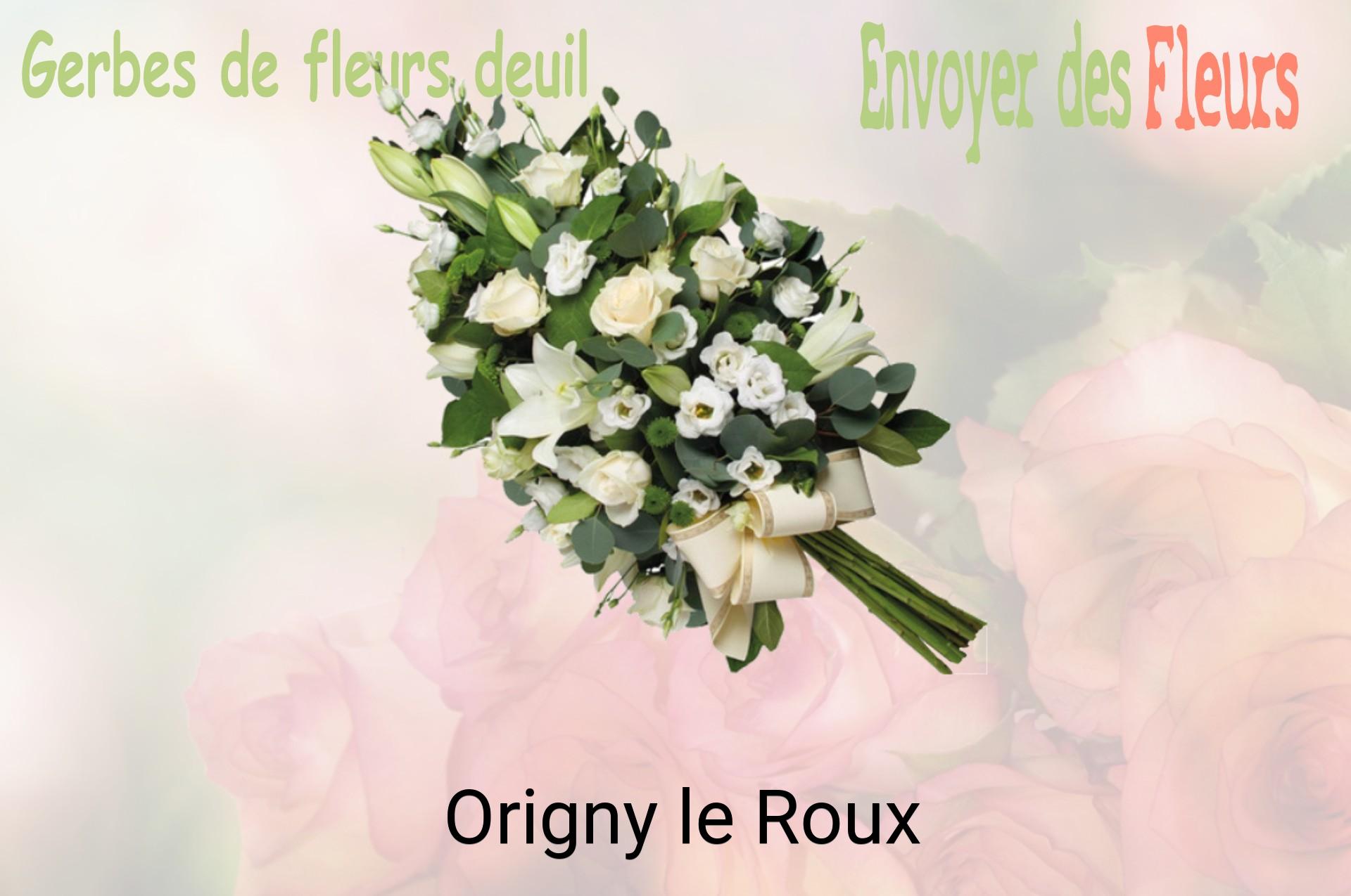 Gerbe de fleurs de deuil livrée à Origny-le-Roux